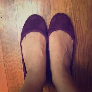 J. Crew burgundy flats
